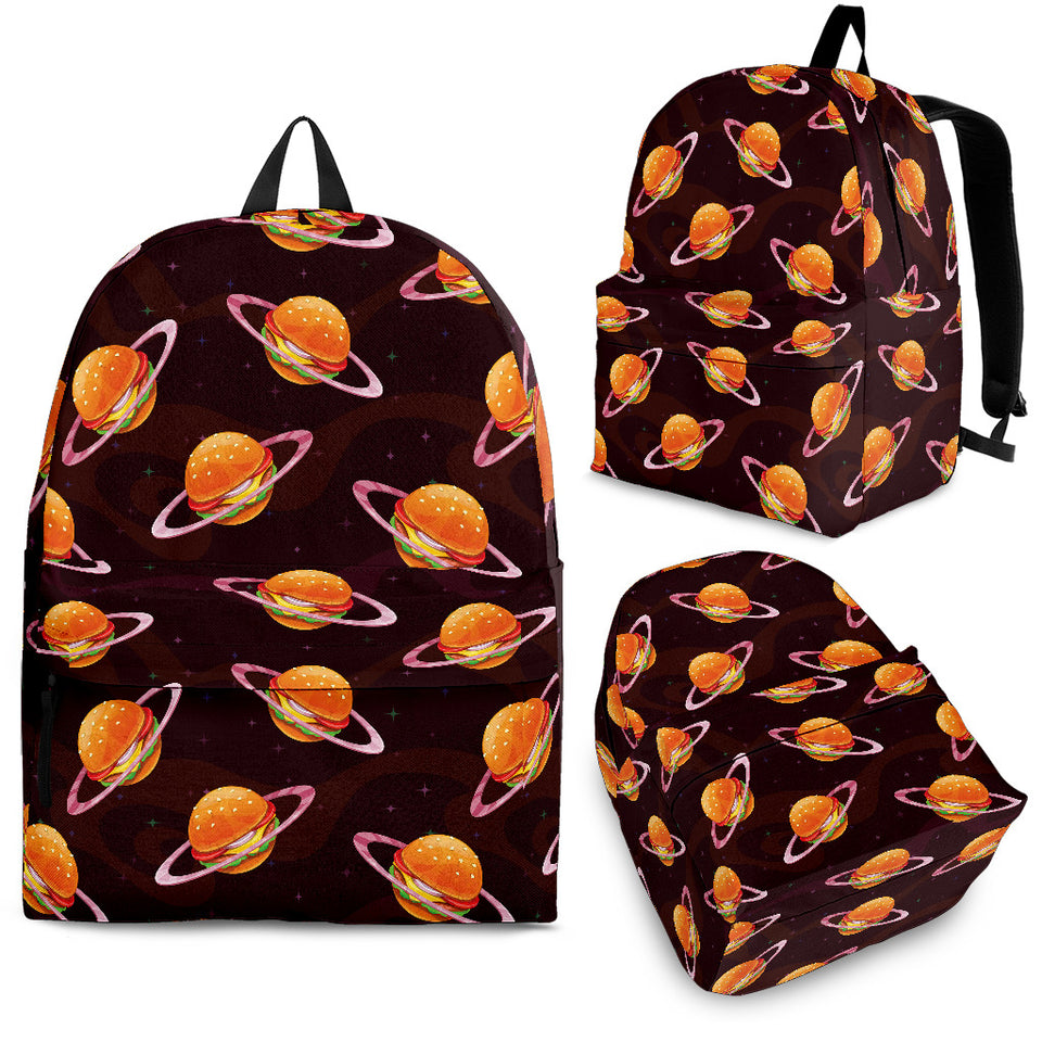 Hamburger Pattern Print Design 05 Backpack