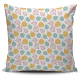 Colorful Onions White Background Pillow Cover