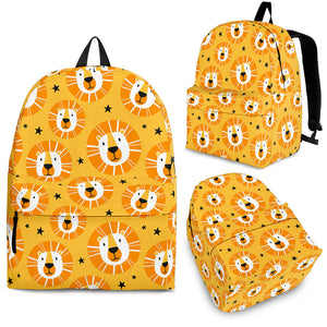 Lion Pattern Print Design 03 Backpack