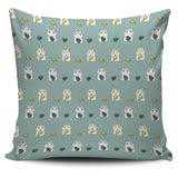 Cute Hamster Cheese Pattern Pillow Cover