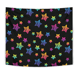 Colorful Star Pattern Wall Tapestry