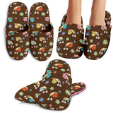 Snail Pattern Print Design 03 Slippers