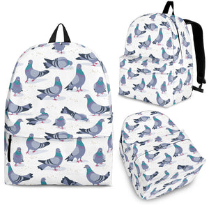 Pigeon Pattern Print Design 03 Backpack