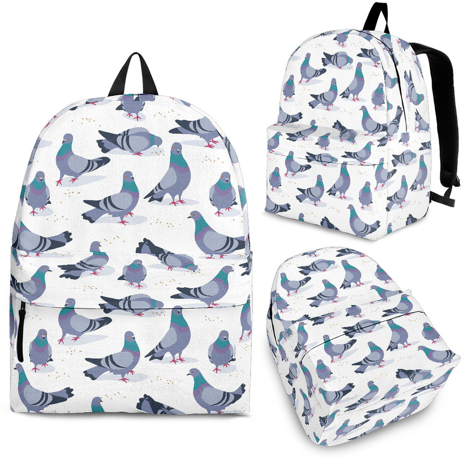 Pigeon Pattern Print Design 03 Backpack