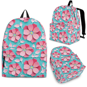 3D Sakura Cherry Blossom Pattern Backpack