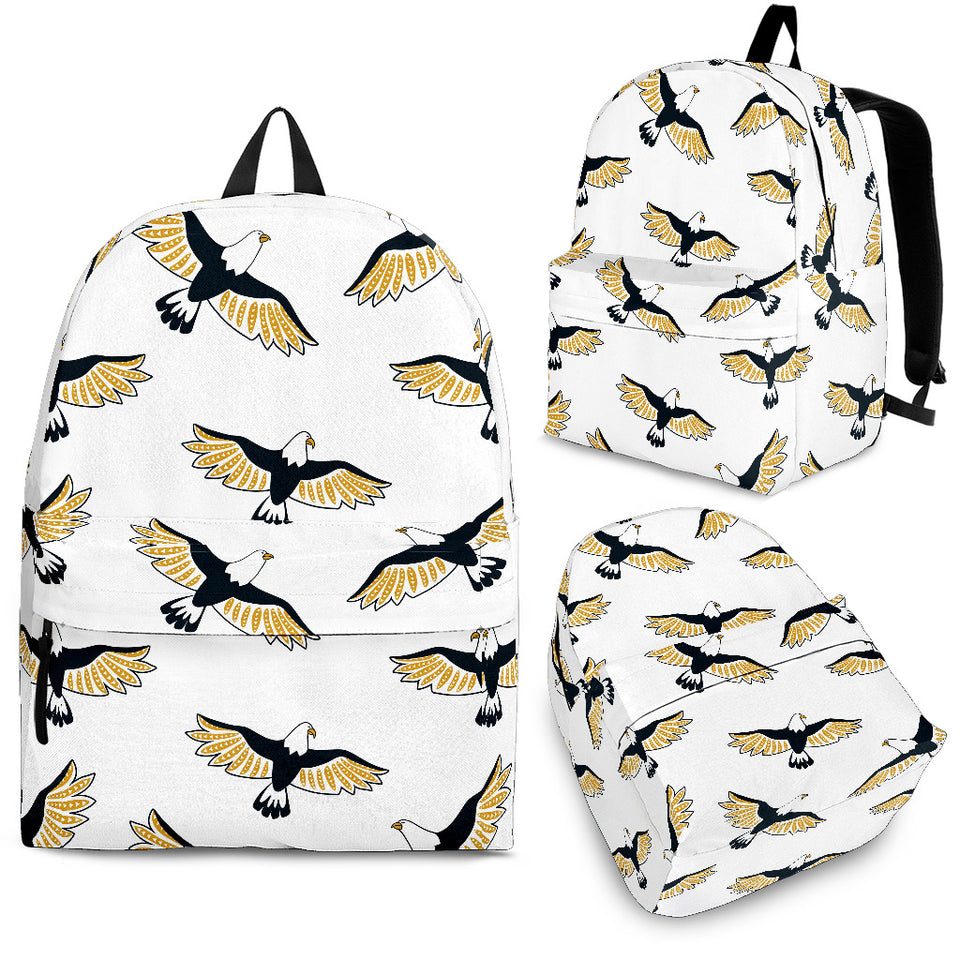 Eagle Pattern Print Design 03 Backpack