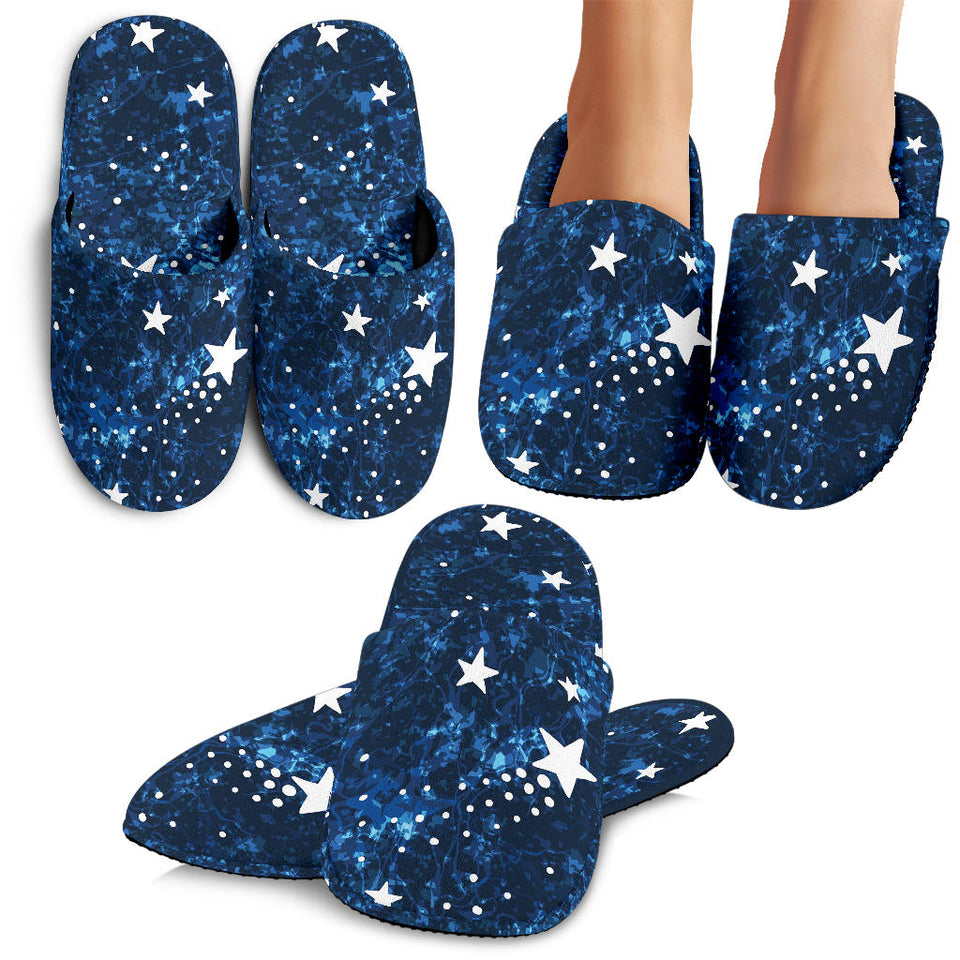 Night Sky Star Pattern Slippers