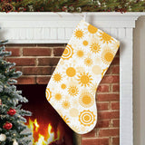 Sun design pattern Christmas Stocking