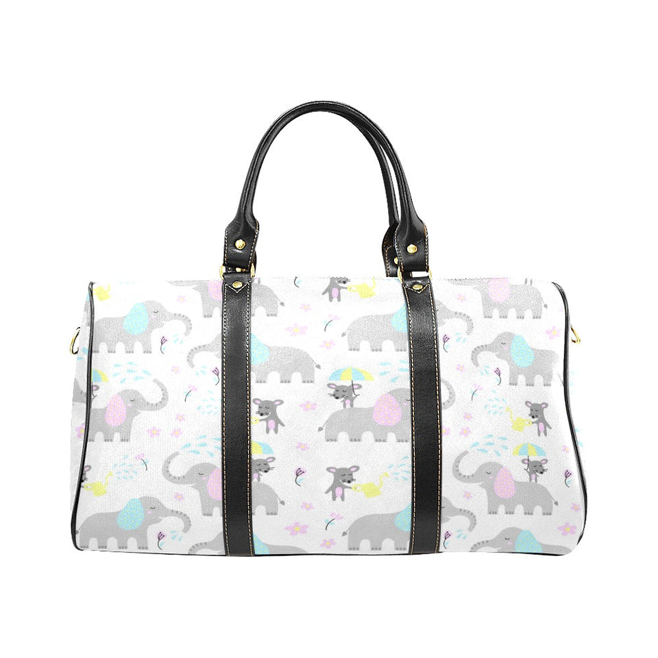 Cute elephant mouse pattern Travel Bag