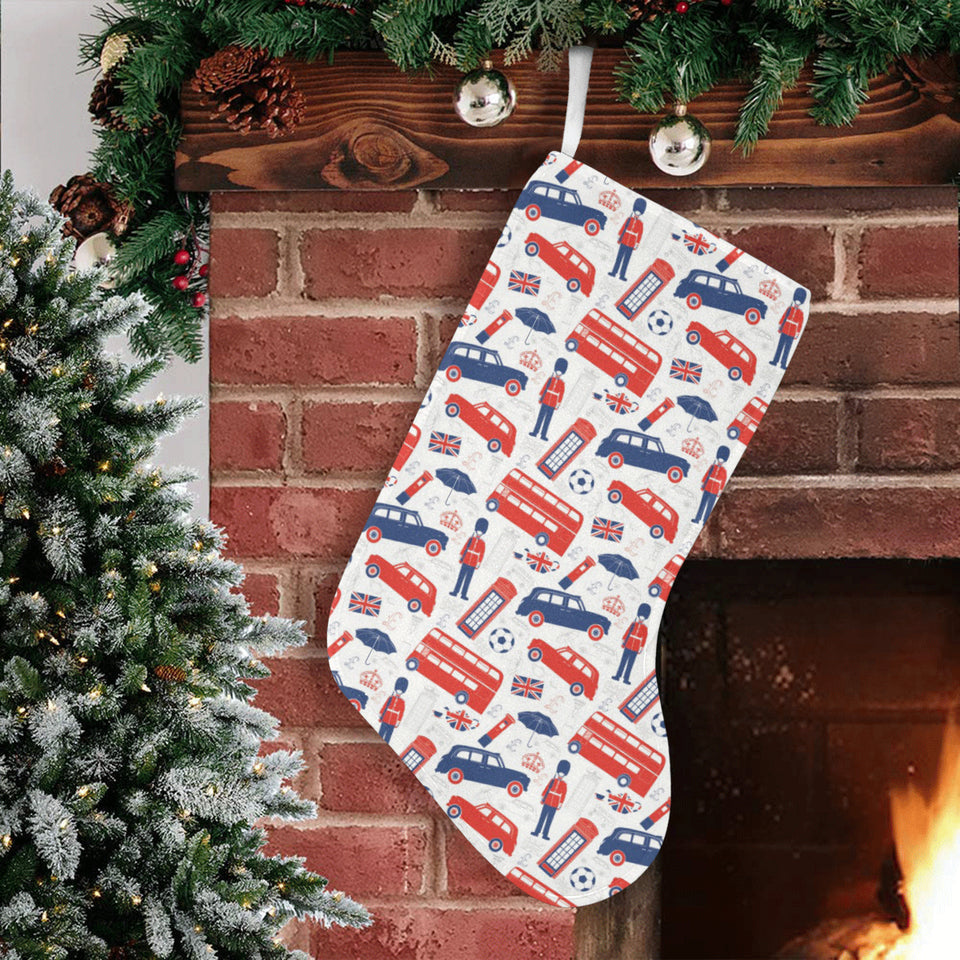 British Pattern Print Design 03 Christmas Stocking