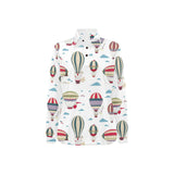 Hot air balloon pattern Women's Long Sleeve Polo Shirt