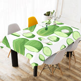 cucumber whole slices pattern Tablecloth