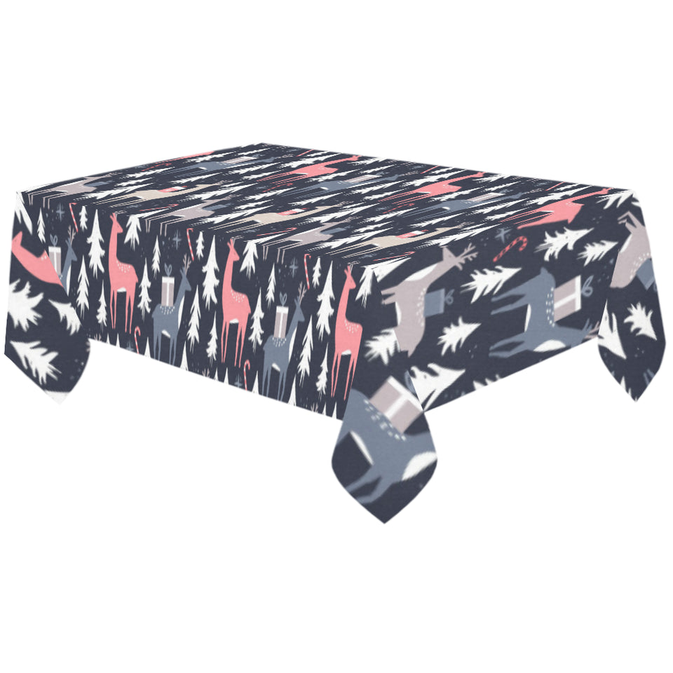 Deers Winter Christmas pattern Tablecloth