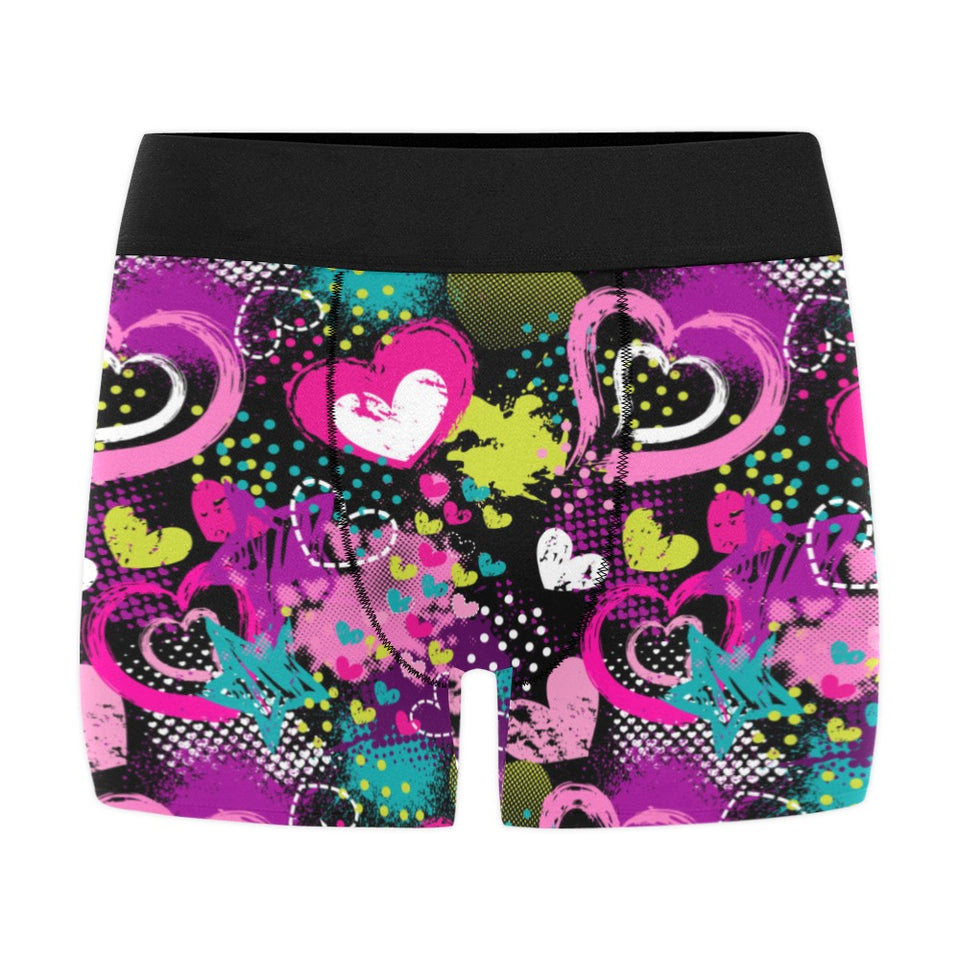 heart dot wave star creative design pattern Men's All Over Print Boxer Briefs Men's Underwear