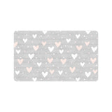 Heart pattern gray background Doormat