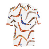 Boomerang Australian aboriginal ornament pattern Men's All Over Print Polo Shirt