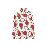 dragon fruits white background Women's Long Sleeve Polo Shirt