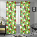 Ladybug Pattern Print Design 01 Gauze Curtain
