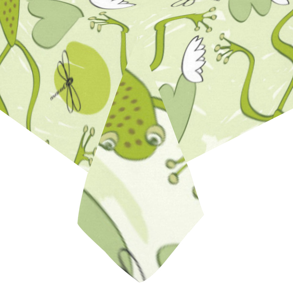 Cute frog dragonfly pattern Tablecloth