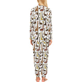 Giraffe Pattern Print Design 05 Women's All Over Print Pajama Set
