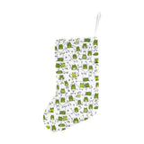 Sketch funny frog pattern Christmas Stocking