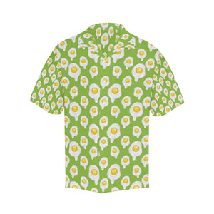 Fried Eggs Pattern Print Design 01 Men's All Over Print Hawaiian Shirt (Model T58)