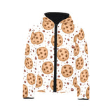 chocolate chip cookie pattern Kids' Boys' Girls' Padded Hooded Jacket