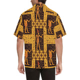 Egypt Hieroglyphics Pattern Print Design 05 Men's All Over Print Hawaiian Shirt (Model T58)