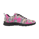 Chameleon lizard pattern pink background Men's Sneaker Shoes