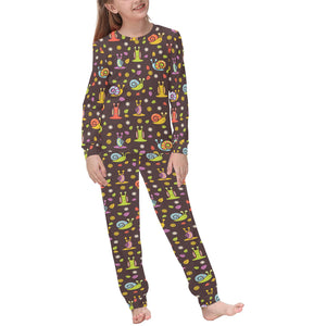 Snail Pattern Print Design 02 Kids' Boys' Girls' All Over Print Pajama Set