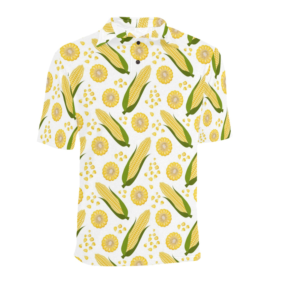 Corn Pattern Print Design 05 Men's All Over Print Polo Shirt