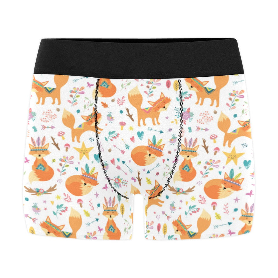 cute tribal fox pattern Men's All Over Print Boxer Briefs Men's Underwear