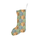 Dice Pattern Print Design 05 Christmas Stocking