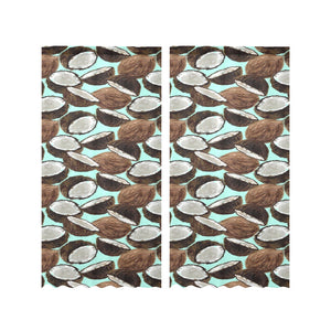 Coconut Pattern Print Design 03 Gauze Curtain