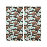 Coconut Pattern Print Design 03 Gauze Curtain