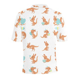 Cute Kangaroo pattern Men's All Over Print Polo Shirt