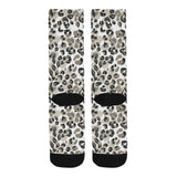 Leopard skin print pattern Crew Socks