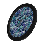 Shell design pattern Elegant Black Wall Clock