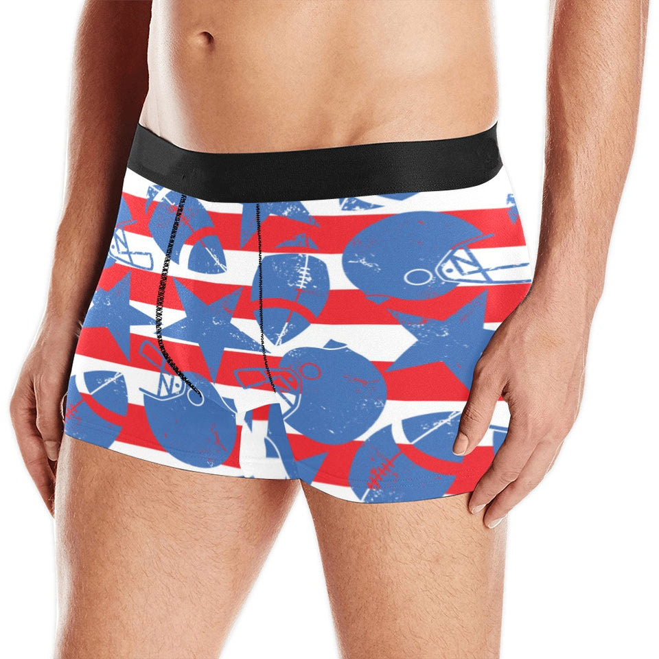 American football ball star stripes pattern Men's All Over Print Boxer Briefs Men's Underwear