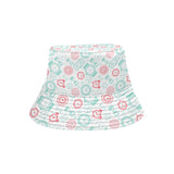 Clock time pattern blackground Unisex Bucket Hat