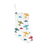 Airplane star cloud colorful Christmas Stocking