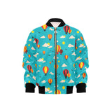 Hot Air Balloon Sky Pattern Kids' Boys' Girls' Bomber Jacket