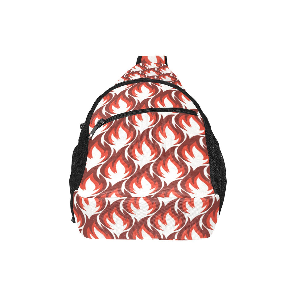 Fire flame symbol design pattern All Over Print Chest Bag