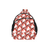 Fire flame symbol design pattern All Over Print Chest Bag
