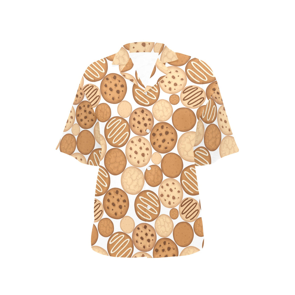 Various cookie pattern Women's All Over Print Hawaiian Shirt