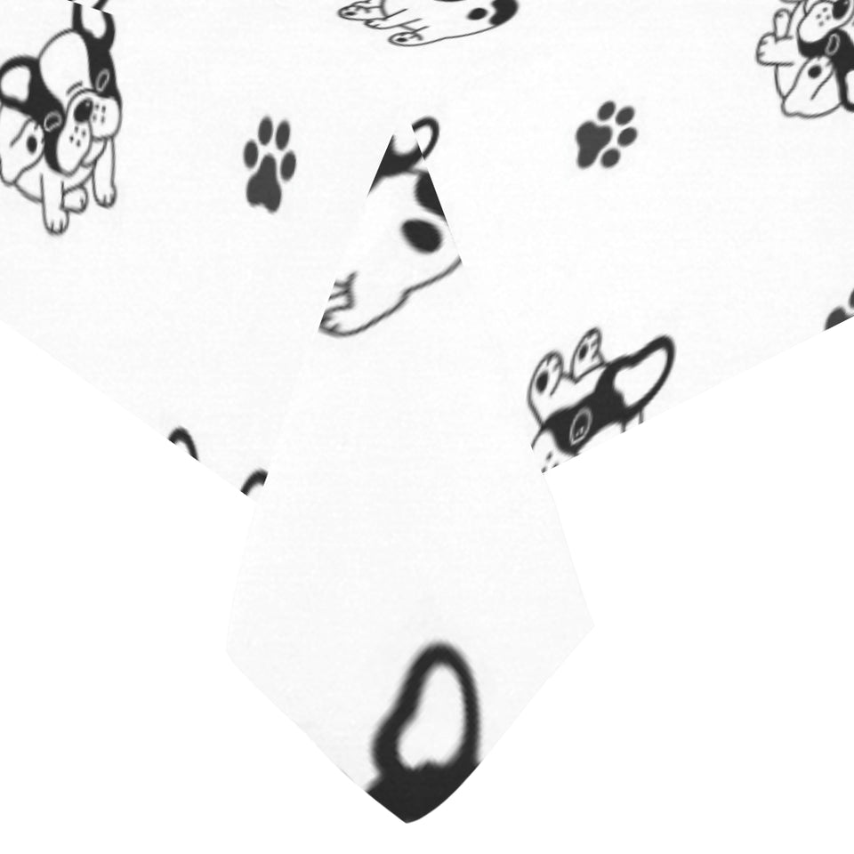 Cute french bulldog paw pattern Tablecloth