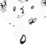 Cute french bulldog paw pattern Tablecloth