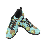 Kiwi blue background Women's Sneaker Shoes