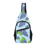 Watercolor grape pattern All Over Print Chest Bag