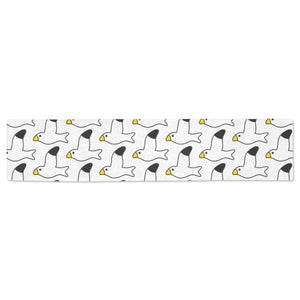 Seagull Pattern Print Design 05 Table Runner
